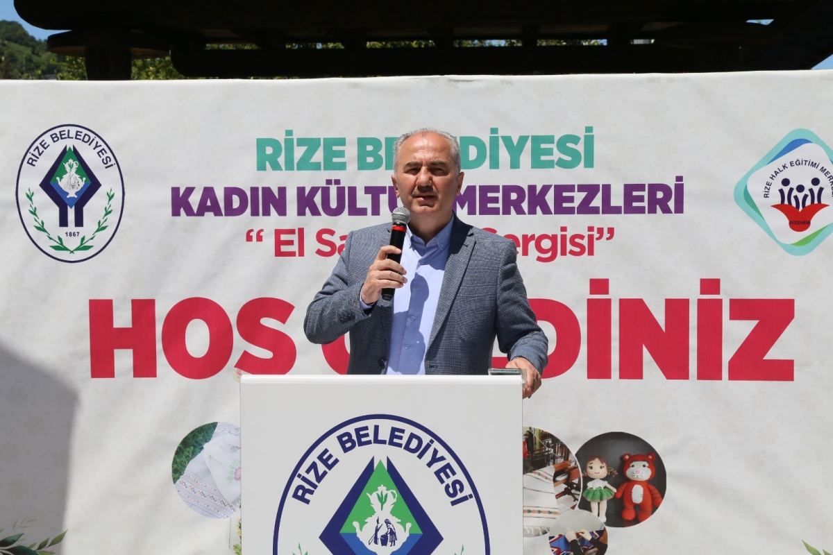 RİZE BELEDİYESİ EL SANATLARI SERGİSİ AÇILDI