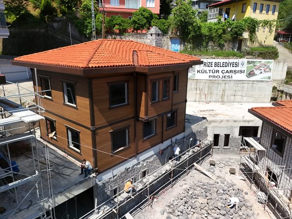 Rize Belediyesi Kültür Çarşısı projemizde çalışmalar devam ediyor