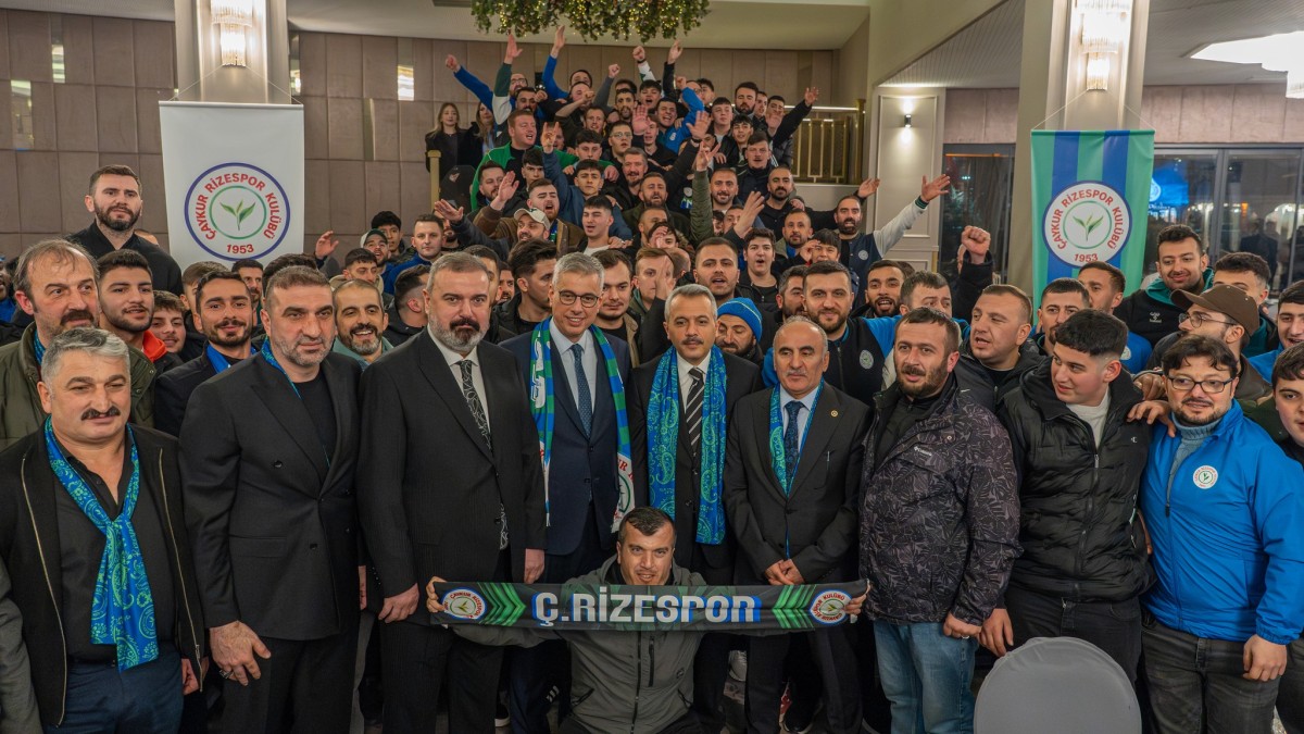 ÇAYKUR RİZESPOR’UMUZ RİZE’DE TEK YÜREK OLDU