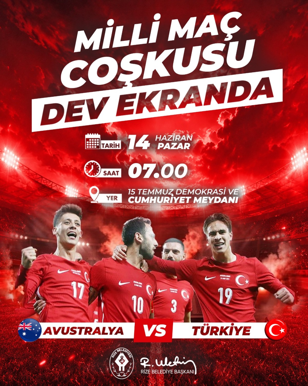 Dev Ekranda Milli Maç